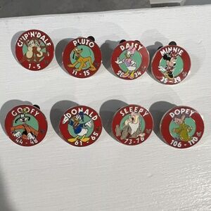 Disney Pins. Magic Kingdom Parking Lot Hidden Mickey Series. Complete Set